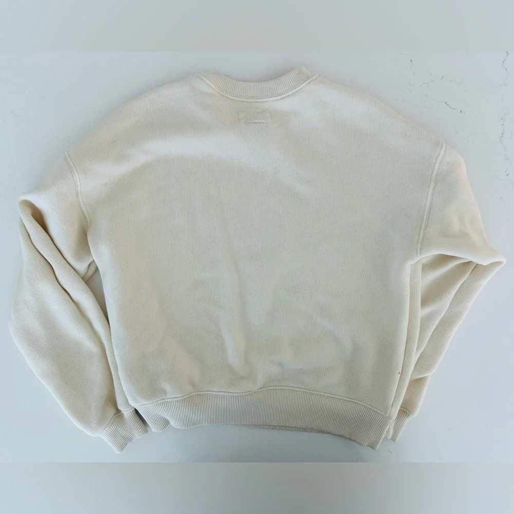 American Eagle Outfitters Cream Grinch Crew - Picture 2 of 3